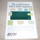 Adcom GFA-5800 Amp Ad from 1996,Perfect!