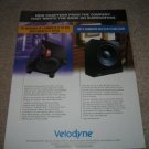 Velodyne VA Series Subwoofer Ad from 1997 11" x13"