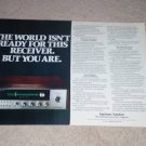 Harman Kardon 75+ Receiver Ad, 1972, 2 pgs, Article