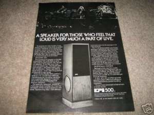 EPI Ad, 500 Speakers from 1980,Rare! Article,1 pg