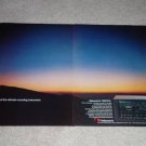 Nakamichi 1000ZXL Cassette Deck Ad,2 pgs,Beautiful!