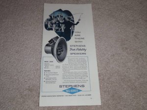Stephens 206ax Speaker AD, 1954, High End Vintage!Specs