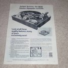 Stanton Gyroscopic Turntable Ad, 1975, Specs, Article