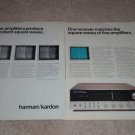 Harman Kardon 430 Receiver Ad,2 pgs, 1975,Article