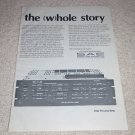 SAE 2922 Preamp/Equalizer Ad,1978,Rare Ad! Article,3022