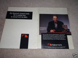 Nakamichi MB-4 Cd Player Ad, Ray Manzarek, The Doors