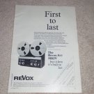 Revox A77 Mk IV Open Reel Ad, 1975, 1 pg, Nice!