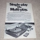 ADC Accutrac 4000, +6 Turntable Ad,1978,Article,specs