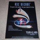 Tara Labs RSC Decade Interconnect  Ad, 1995, Frame it!
