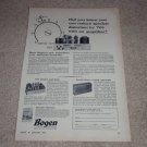 Bogen DB20df Tube Amp Ad,1955,DO30a,Articles, Specs