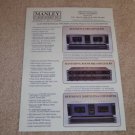 Manley Ad, Reference Pre, D/A Conv, Tube, Info, 1995