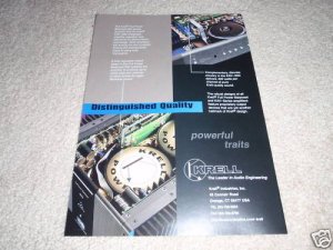 Krell KAV-300i,Full Balanced 600 Amplifier Ad 1997
