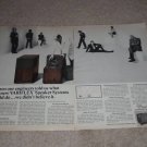 Wharfedale Variflex Speaker Ad, 1968,W80,2 pg,article