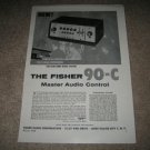 The Fisher 90-C Audio Control Amp Ad from 1958