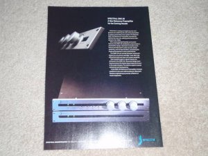 Spectral DMC-20 Reference Preamp Ad, 1989,Article