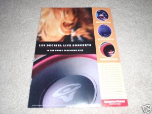 Cerwin Vega Subwoofer Ad from 1997, 1 page RE,VS,stroke