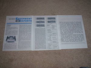 Rare Revox Review, G36 Open reel, 1966, 3 pgs, Specs