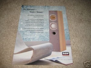 B&W 600 Series 3 speaker ad from 2002