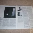Snell Type 1 Speaker Review,1981,2 pgs, Full Test, RARE