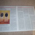 Allison CD 8 Speaker Review, 2 pgs, 1985, Full Test!