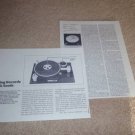 Trans Audio ORACLE Turntable Review,2 pgs,1982,FullTest