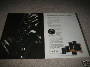 Infinity Speaker AD from 1990,Reference Series,Emit-r,