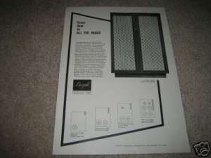 BOZAK Concert Grand Ad from 1967,inside view speakers