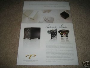 Paradigm Subwoofer Ad from 2005 Seismic Series