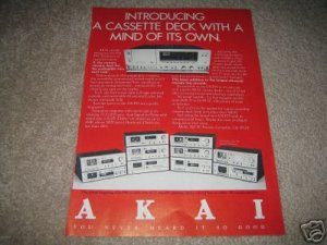 AKAI GX-P95, Ultimate Deck! Ad from 1981, rare!