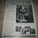 MFSLVinyl Elvis,Blondie,Pat Benatar AD from 1981,rare!