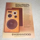 Kenwood LS-408b Speaker Ad, 1978, Article,color, Nice!