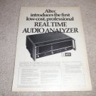 Altec Audio Analyzer Ad from 1975 8050a, SUPER RARE!
