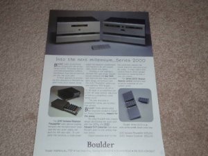 Boulder Series 2000 Ad, 1997, 2010 Preamp,2020 D/A 33k!