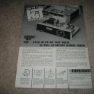 H.H. Scott LT-10 Kit Fm TUBE Tuner Ad from 1960