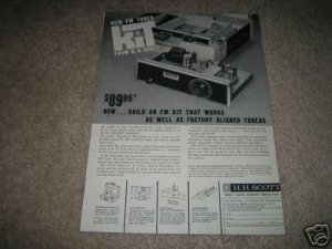 H.H. Scott LT-10 Kit Fm TUBE Tuner Ad from 1960