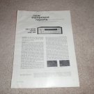 Sony STR 6120 Receiver Review, 2 pgs, 1969, Info, Specs