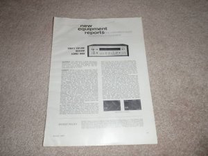 Sony STR 6120 Receiver Review, 2 pgs, 1969, Info, Specs