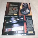 Pioneer Elite Ad,8 pgs, 1989,TZ-9 Speakers,PD91,M91,C91