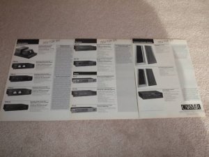 Carver 6 pg Ad, Entire Line,1989, TFM, Amazing Platinum