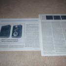 Electro-Voice Interface C Speaker Review,1979, 2 pgs