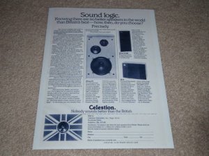 Celestion Ditton 33,15XR,UL6 Speaker Ad,1975,Full Specs