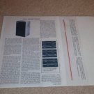 Ohm L Speaker Review,1977,Full Test,2 pgs, Rare Speaker