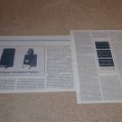 KEF 105 Speaker Review,1979, 2 pgs,FULL TEST,Reference