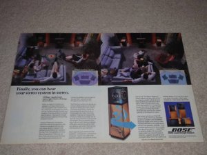 Bose 10.2 Speaker Ad, 1987,2 pgs, Article, Beautiful!