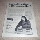 Phase Linear 400 Amp Ad from 1974, very RARE! Carver