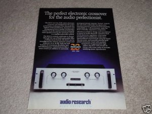 Audio Research EC22 X-over Ad,2 sided,1990,specs,inside
