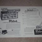 McIntosh C-8, MC-30 Tube Pre, Amplifier AD, 2 pgs, 1955
