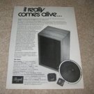Bozak B-301 Tempo Speaker Ad from 1972, RARE!