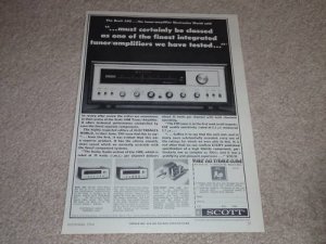 Scott 340 Tube Receiver Ad, 1964,Article,Specs,380,345