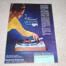 Weathers Townsend Turntable Ad,1964, Beautiful Color Ad
